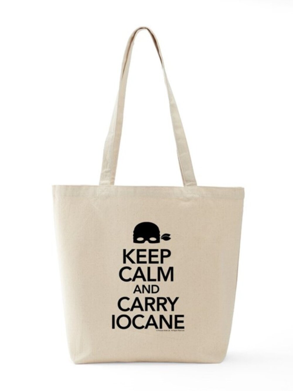 Princess Bride Keep Calm and Carry Iocane Canvas Tote Bag Funny Movie Gift NWOT